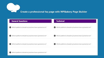 How to create Faq section or page with WpBakery Page Builder