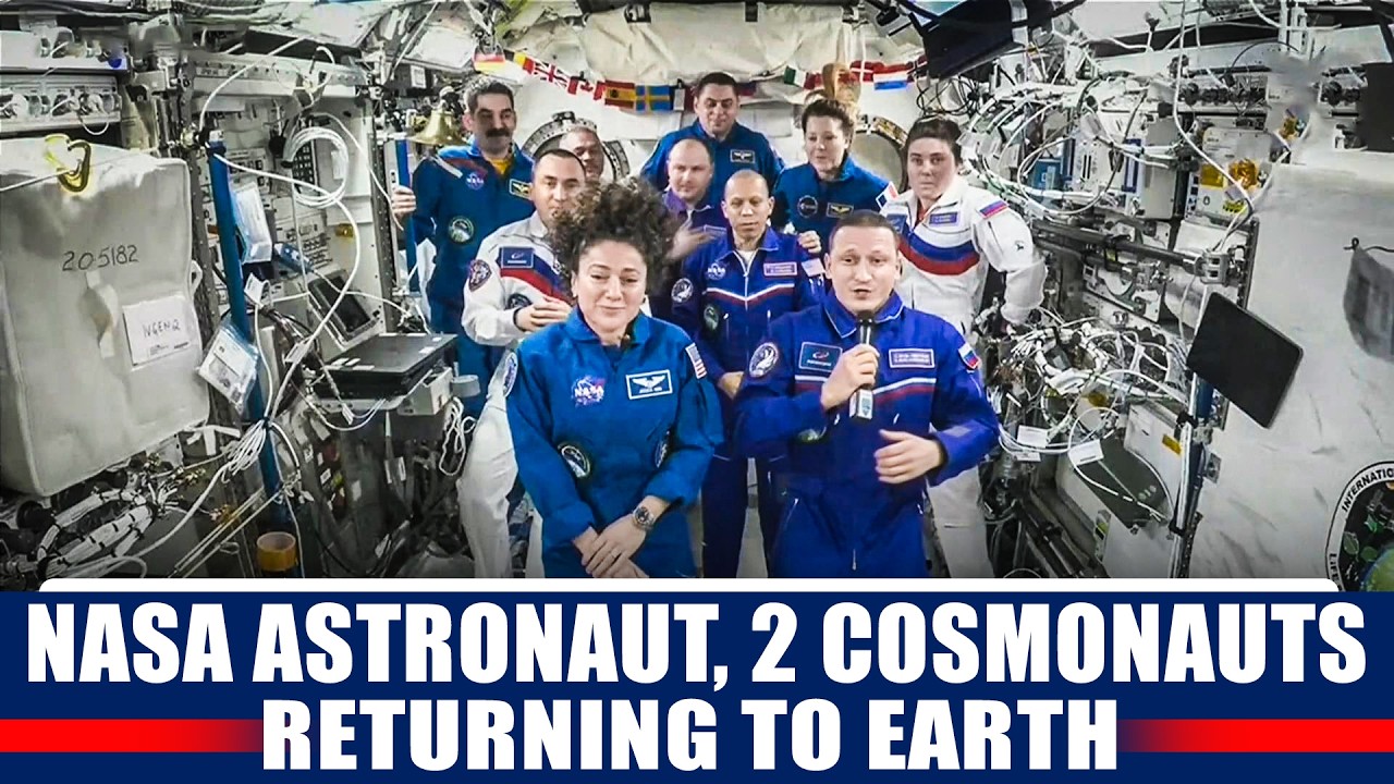 WATCH LIVE: NASA Astronaut Chris Williams Soyuz MS-28 Space Station Farewell and Hatch Closing | ISS