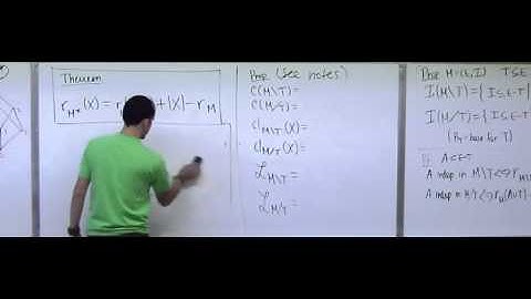 Lecture  20 . Matroids (Federico Ardila)