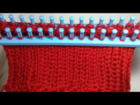 tormenta carne de vaca segundo PUNTO TURCO TELAR RECTANGULAR | Puntada 06 | Ideal para Bufandas | Turkish  Stitch Loom - YouTube