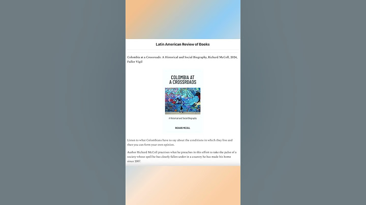 Thank you to the Latin American Review of Books