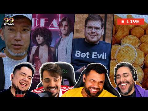 99VIDAS LIVE #08 | PREÇO DO GTA VI E NOVAS IMAGENS / QUAL O MELHOR SALGADINHO? / CAZÉTV E AS BETS