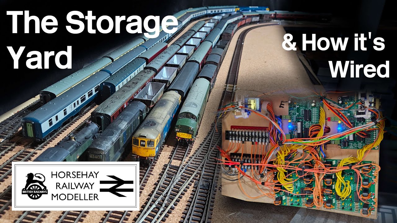 #13 - Layout update - The Storage Yard, DCC wiring, Servos and Automation