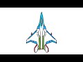 How to draw a fighter jet in 2 Minutes | Easy fighter plane drawing |  Sonicsketch_6