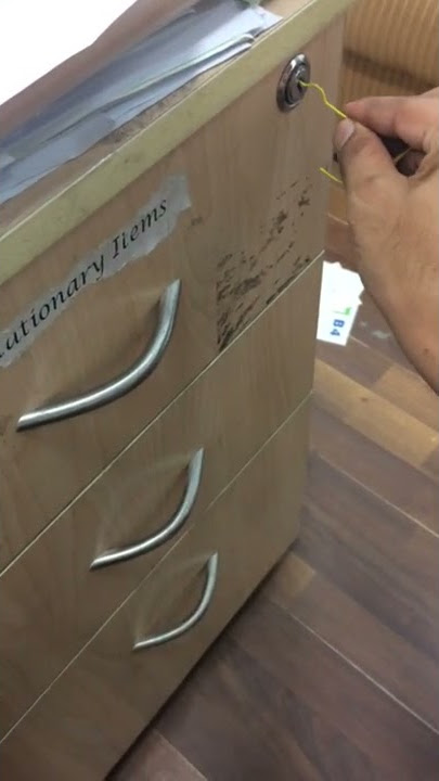 How to open drawer without key