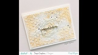 How to Create a simple and quick mixed media card [Video Tutorial]