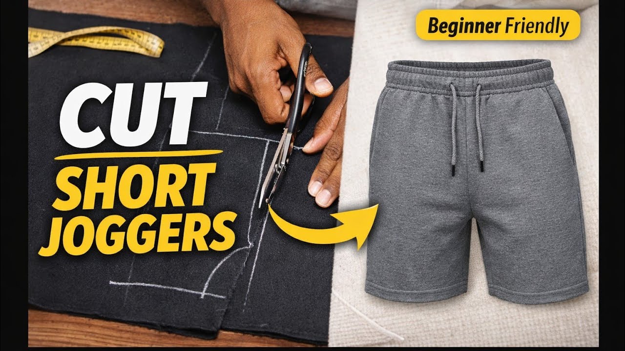 Как укоротить спортивные штаны (подходит для начинающих)