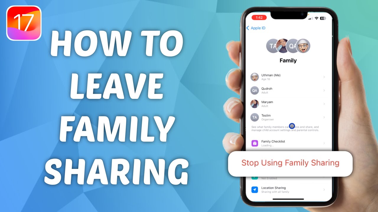 How To Leave Family Sharing On IPhone IOS 17 YouTube