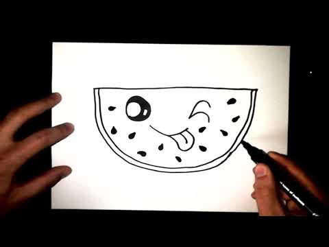 Video: Cum Să Desenezi Un Pepene Verde