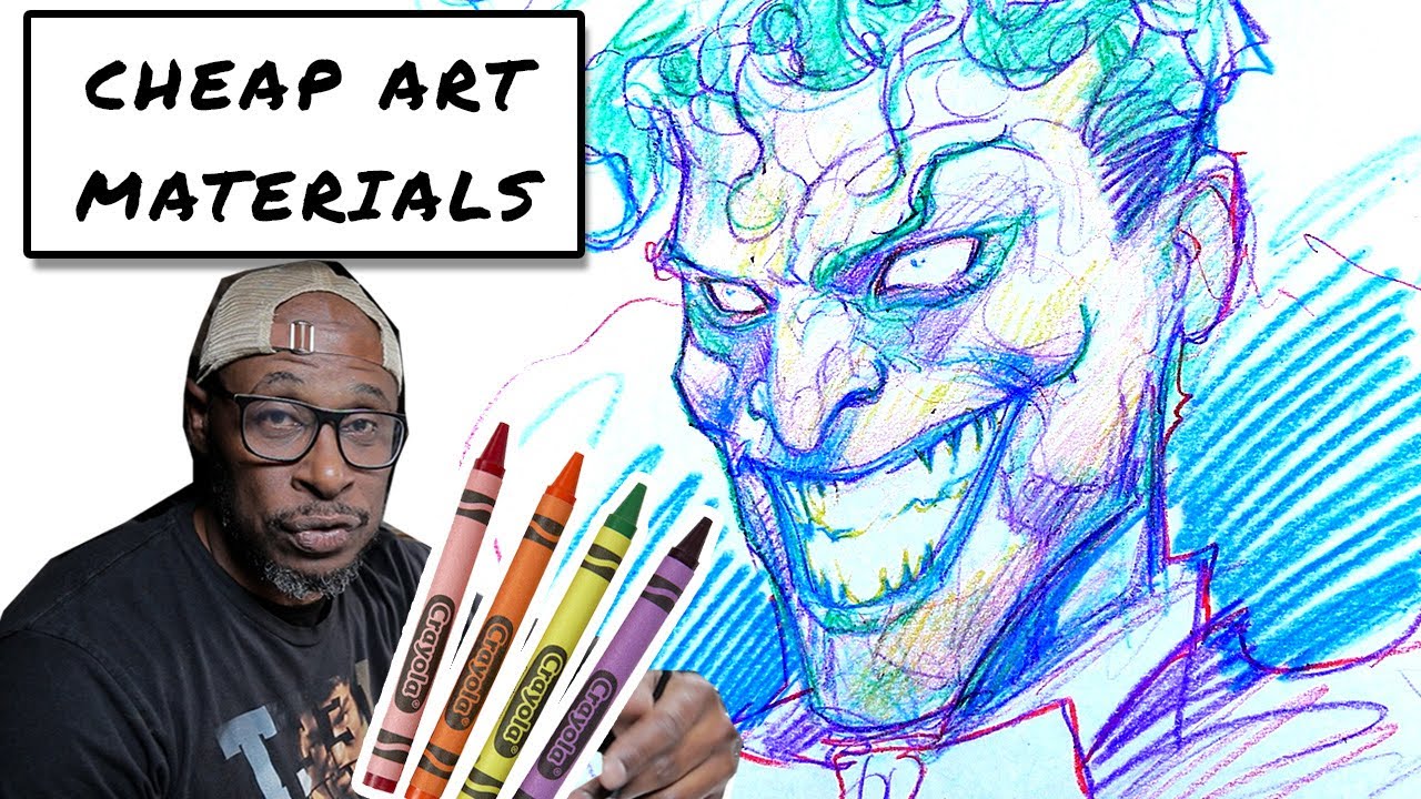 Drawing Using Cheap Art Materials YouTube