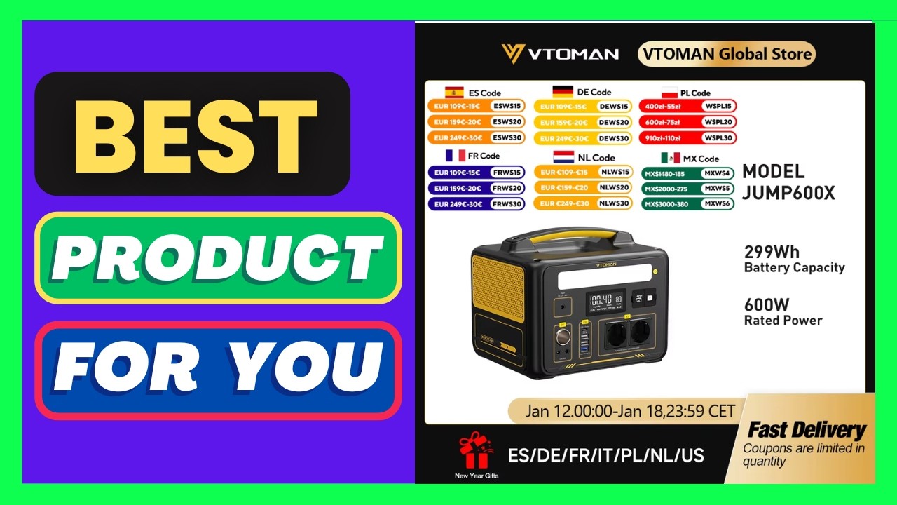 VTOMAN JUMP 600X Portable Power Station