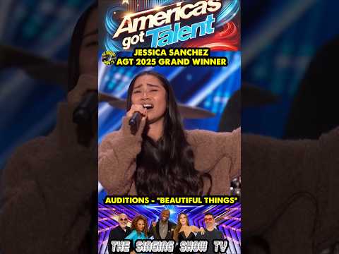 Jessica Sanchez - Beautiful things - Auditions - Americas Got Talent 2025 #SHORTS