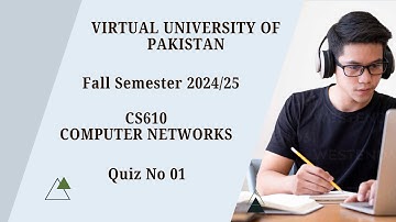 Virtual University of Pakistan | Computer Networks (CS610) | Quiz 01 |Fall Semester 24/25