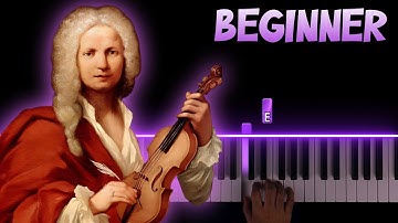 Spring (from The Four Seasons) - Antonio Vivaldi | BEGINNER Piano Tutorial + Sheet Music