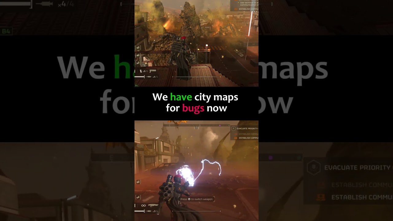 CITY MAPS FOR BUGS in Helldivers 2 !