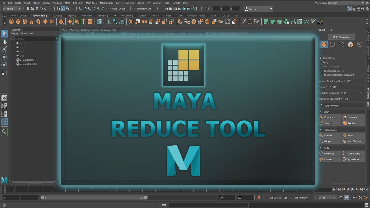 Reduce Tool | Maya Tutorial - YouTube