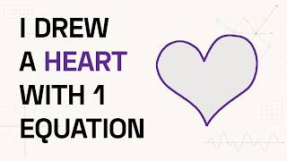 ❤️ I Drew a Heart with 1 Equation