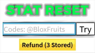 ALL stat reset codes in 30 seconds.. (Blox Fruits) 