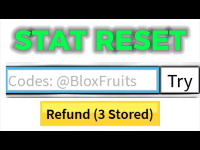 ALL stat reset codes in 30 seconds.. (Blox Fruits) 