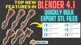 Boost Your Productivity Bulk Export Stls From Blender