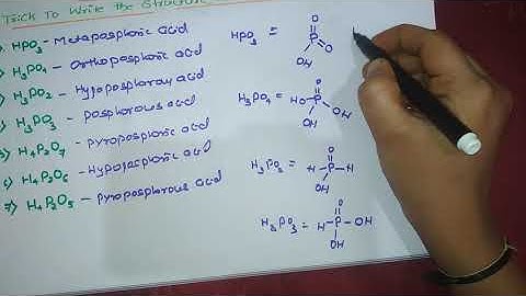 Oxo acids of Posphorous-structure,basicity and preperation-short tricks-class 12