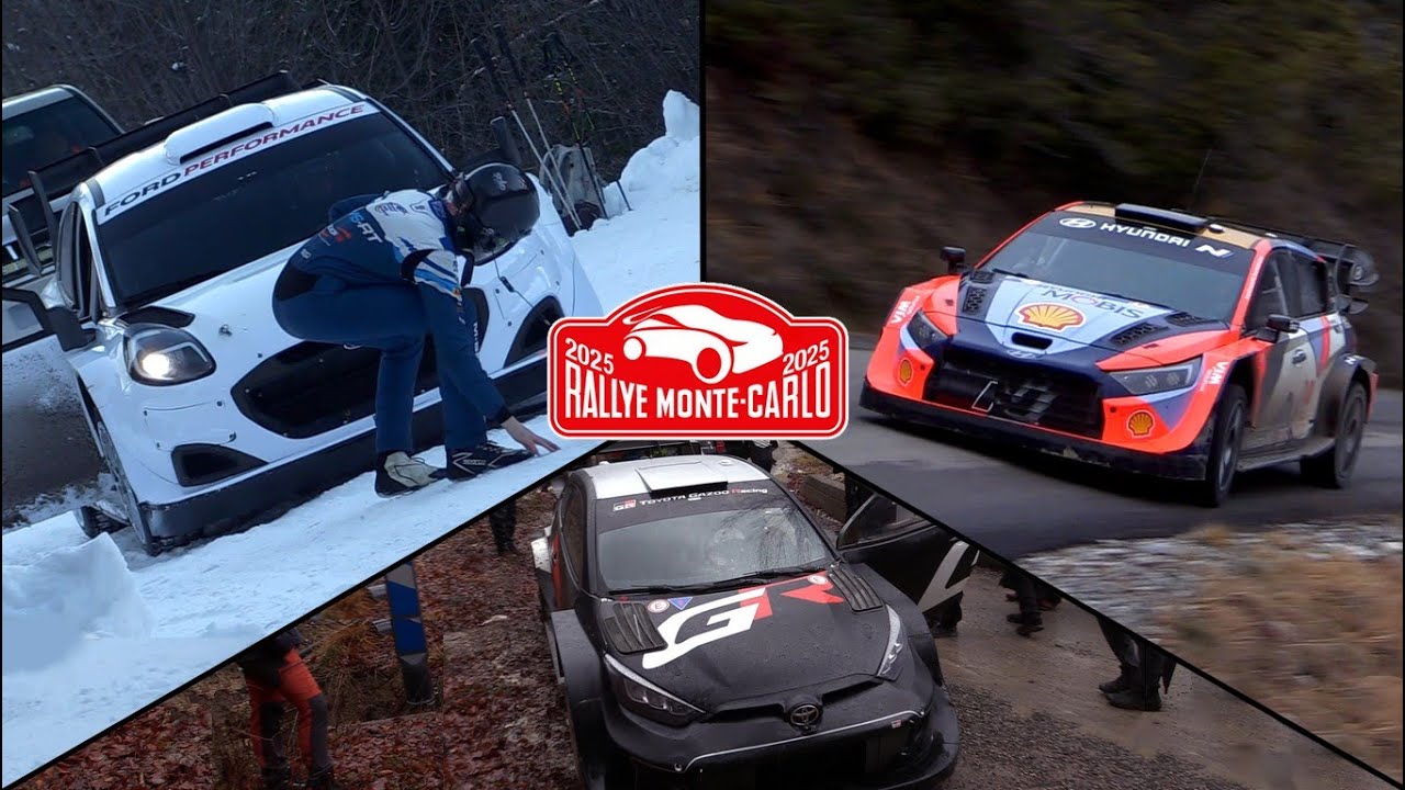 BEST OF Tests WRC Rallye Monte Carlo 2025 - MAX ATTACK ON TARMAC ICE AND SNOW