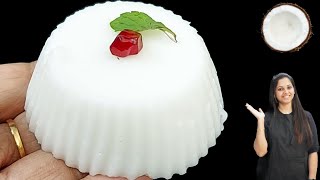 3-Ingredient Coconut Milk Pudding Recipe for the Perfect Evening Snack??No Agar Agar No Gelatin |