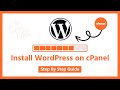 How to Install WordPress on cPanel 2024 | WordPress Tutorial For Beginners