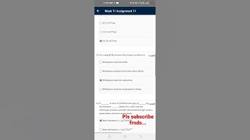 NPTEL Week 11 Assignment Answer of manufacturing process I&II 🤕
