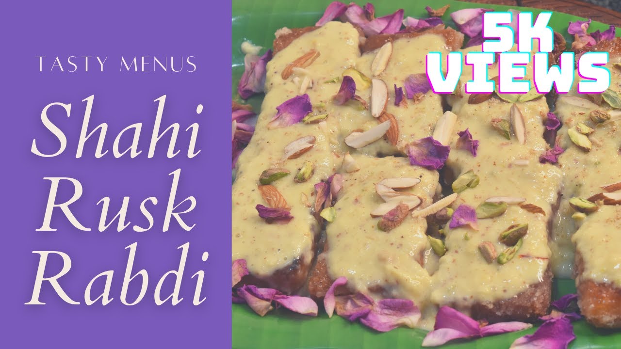 Shahi Rusk Rabdi | Rusk Rabdi | How to make Rusk Rabdi | Rusk Rabri | Toast Rabdi | Toast Rabri