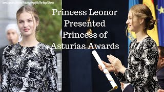 Princess Leonor presented Princess of Asturias awards