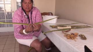 Mary Weahkee makes Mogollon sandals from yucca