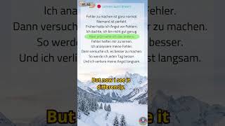 Learning From Mistakes: Lernen aus Fehlern(Hören &amp; Lesen A2) #GermanA2 #LearnGerman #DeutschLernen