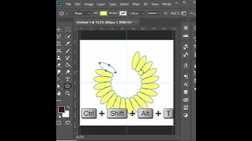 Repeat Any Shape Around a Circle In Photoshop #photoshop #repeat #shapes #photoshopcc