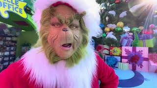 Grinch giving Advice on how to enjoy Grinchmas 2023 at Universal Studios Hollywood
