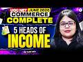 UGC NET Commerce 5 heads of Income Complete Revision One Shot | UGC NET Commerce 2026 | Yukti Mam