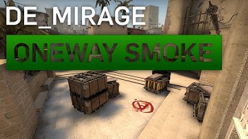 One Way Smoke - de_Mirage: Window/Snipers Nest