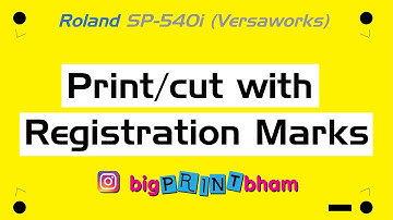 Roland sp540i : Printing & Cutting with Crop Marks in Versaworks