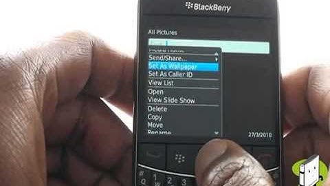 How to Change Wallpaper of Blackberry 9700