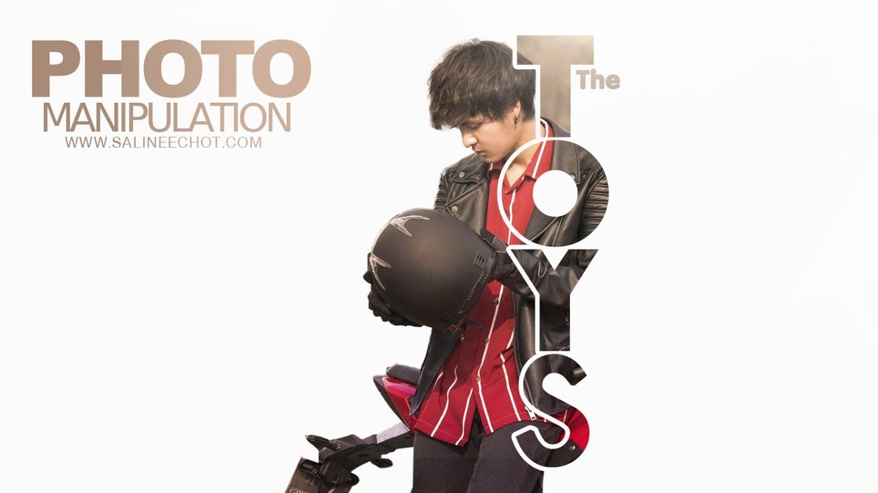 ปก หนังสือ photoshop 2022 EP138 สอนทำภาพโปสเตอร์ The Toys By Salineechot