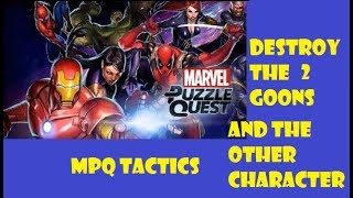 Marvel Puzzle Quest - Destroy 2 Goons And A Major Character Easy screenshot 1