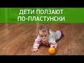 Дети ползают по-пластунски