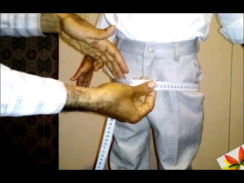 طريقة اخد قياس السروال البنطلون قياس حجر البنطلون ارتفاع الحوضmontant Du Pantalon