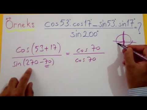 Trigonometri 11 (Toplam Fark Formülleri) Şenol Hoca Matematik 2