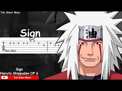 Naruto Shippuden OP 6 - Sign Guitar Tutorial