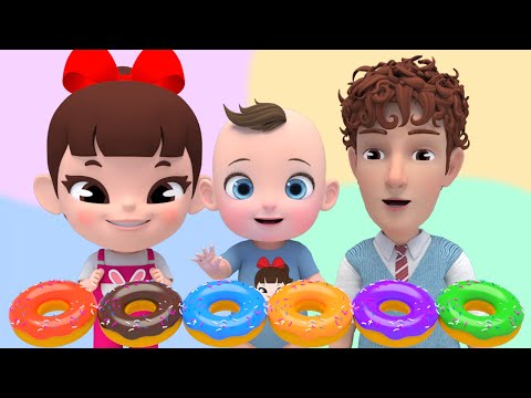 5 Donut with Bath Song | Super Lime And <strong>Toys</strong> Nursery Rhymes &amp;<strong>amp</strong>; Kids Songs