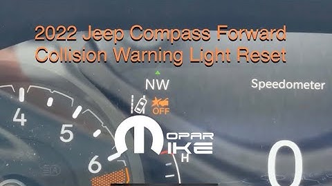 2022 - 2025 Jeep Compass Limited Forward Collision Warning Reset