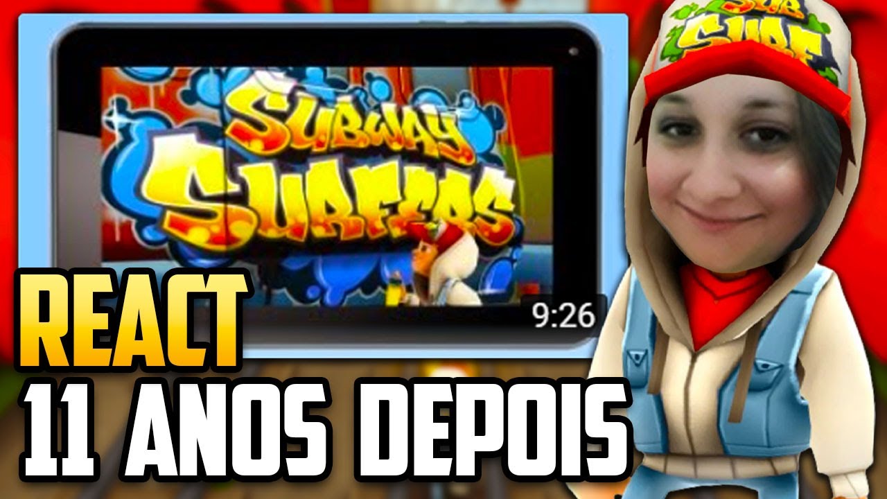 React ao MEU PRIMEIRO VÍDEO DE SUBWAY SURFERS