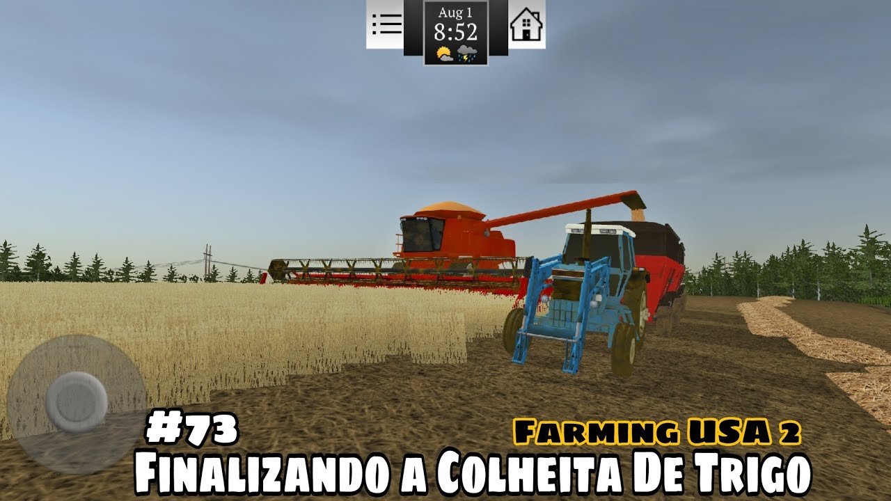 Farming USA 2 - Finalizando a Última Lavoura De Trigo 