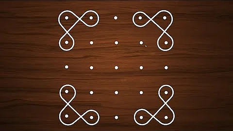 Easy rangoli designs | 5×5 dots rangoli | new rangoli | rangoli | kolam | muggulu